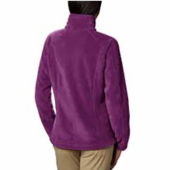 Columbia Benton Springs full zip purple fleece jacket Womens Extra Large warm - Picture 2 of 10